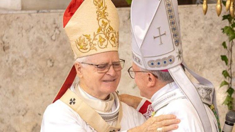 Dom Odilo e dom Pedro Luiz Stringhini