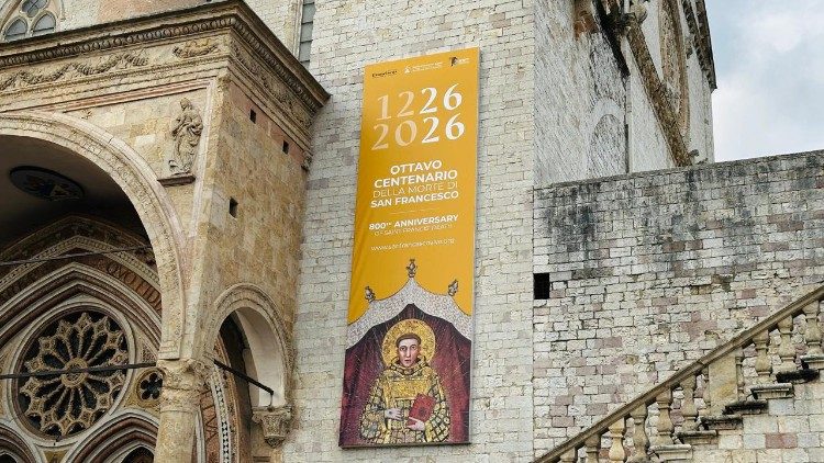 Баннер, приурочений до Ювілейних святкувань в Ассізі