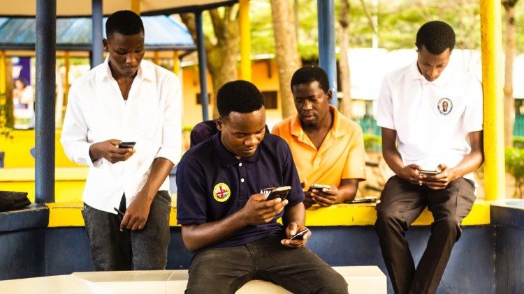 Students using social media (Photo: Martin Nyoni)