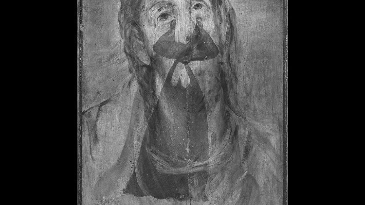 La figura di san Domenico emersa dalla riflettografia sul volto del Rendentore di El Greco