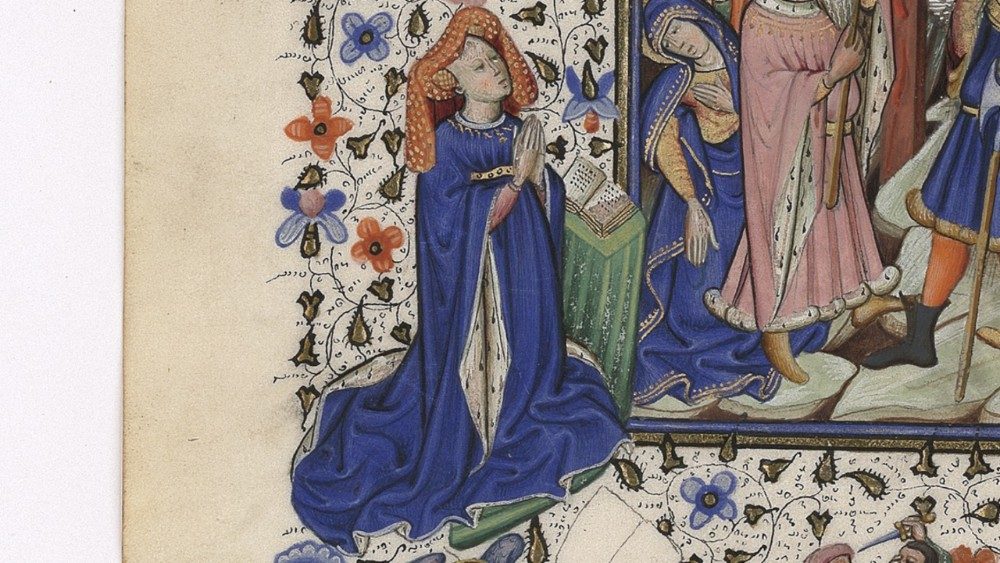 Crocifissione, Libro d’ore Biblioteca Apostolica Vaticana, Ott. lat. 2919 Fiandre, sec. XV, f.25v © Biblioteca Apostolica Vaticana