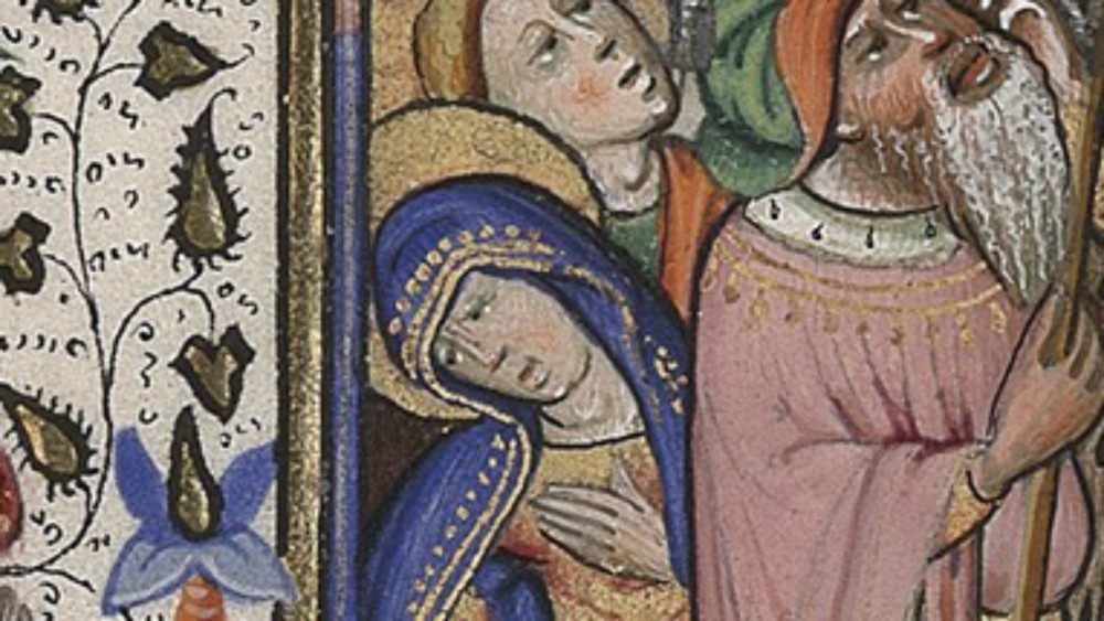 Crocifissione, Libro d’ore Biblioteca Apostolica Vaticana, Ott. lat. 2919 Fiandre, sec. XV, f.25v © Biblioteca Apostolica Vaticana