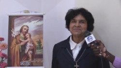 Irmã Verónica, Missionária Claretiana, em Moçambique