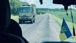 Una delle cliniche mobili di Dignitas Ukraine, in viaggio tra i villaggi isolati di Kharkiv e Sumy