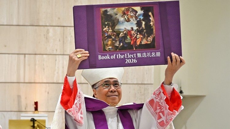 Cardinal William Goh during the Rite of Election