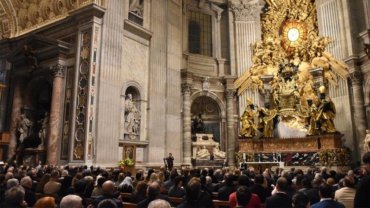 Ein Moment aus der ersten Veranstaltung, die von der Dombauh&uuml;tte anl&auml;sslich des 400. Jahrestags der Weihe des Petersdoms organisiert wurde