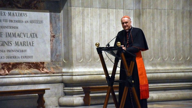 Kardinal Gambetti er&ouml;ffnet die Veranstaltung