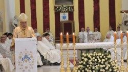 Biskup Ivan Štironja na Blagovijest u Gospiću (Foto: Gospićko-senjska biskupija)