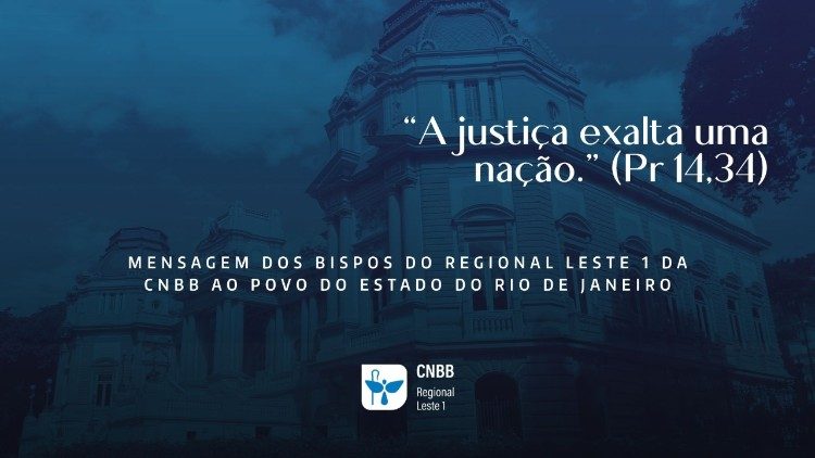 Bispos do Regional Leste 1 publicam mensagem ao povo do Estado do Rio de Janeiro
