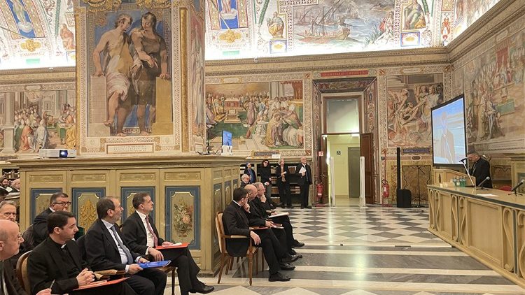 Il Salone Sistino durante la giornata di studio