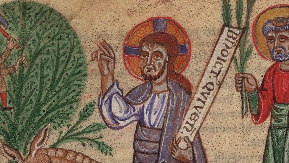 Hyrja në Jerusalem – Besëlidhja e Re - Biblioteka Apostolike e Vatikanit Vat. lat. 39 - Italia veriore, shek. XIII - (mm 202x145; ff. 172)