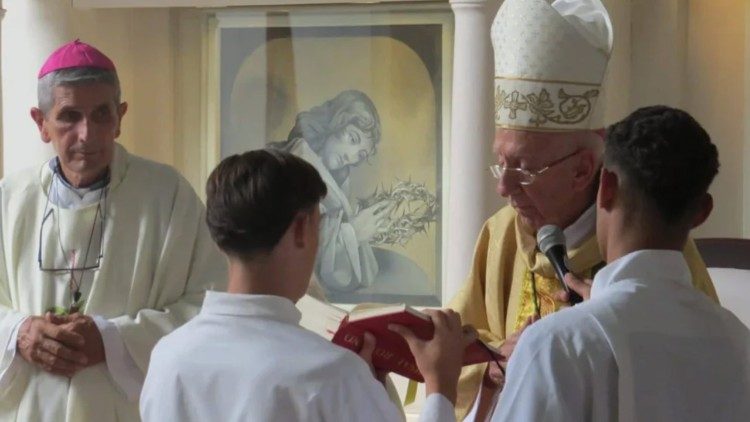 Obispos cubanos celebrando la Semana Santa