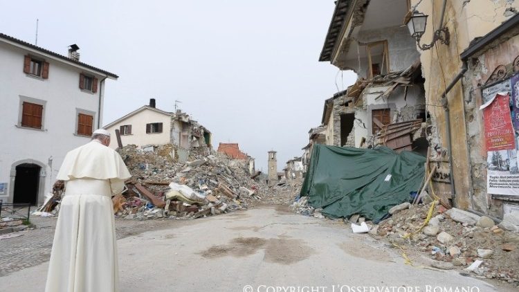 Il Papa sui luoghi del sisma, il 4 ottobre 2016