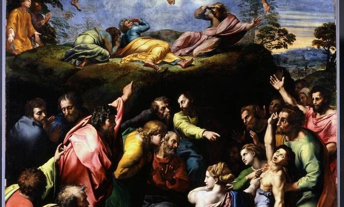 Die Verklärung: das letzte Gemälde Raffaels, an dem er bis zu seinem Tod 1520 gearbeitet hat