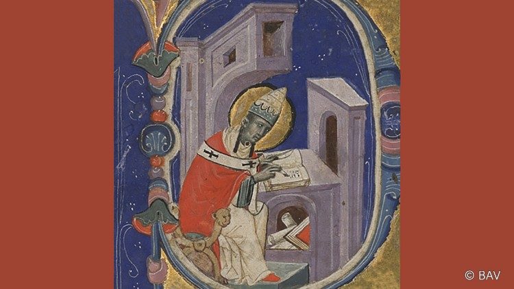 Shën Gregori i Madh, Papë, BAV Vat. lat. 588, f. 1r