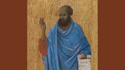 Svētais Ezehiels Dučo di Buoninseņa attēlotajā gleznā